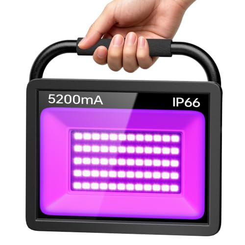 Rechargeable Black Light LED for Night Fishing Halloween Parties Portable Waterproof