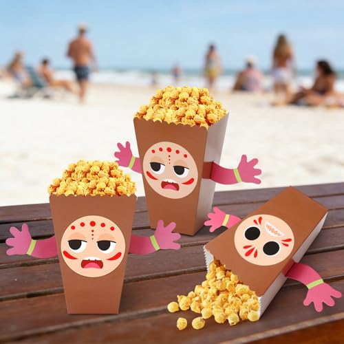 Hawaiian Popcorn Boxes - 24 Pack DIY Luau Party Favor Supplies