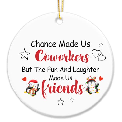 Chance Made Us Coworkers Christmas Ornament - Inspirational Holiday Keepsake