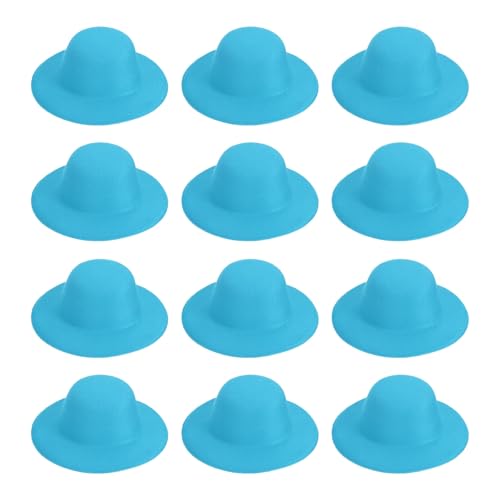 Mini Formal Doll Hats Lake Blue 2.8 Inch - PATIKIL