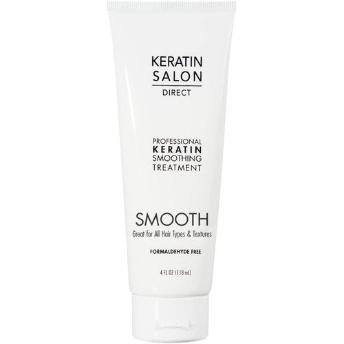 Keratin Salon Direct Keratin Hair Treatment - Frizz Control, Formaldehyde Free, 4 oz | Smoothing Cream for Curly, Dry, Damaged Hair