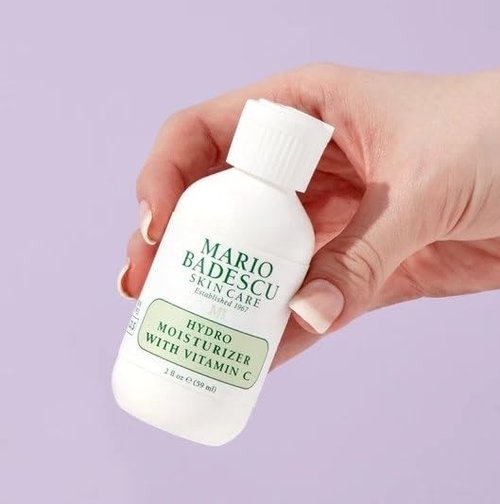 Mario Badescu Hydro Face Moisturizer - Lightweight Vitamin C Cream for Combination & Sensitive Skin | 2 Fl Oz