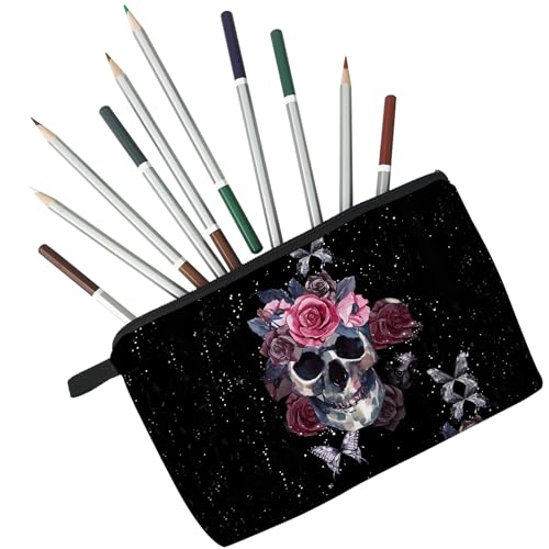 Floral Skull Cosmetic Bag for Women - Variation hz2138
