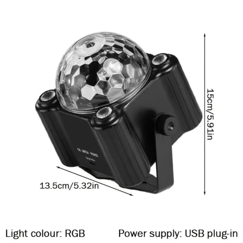 Disco Ball Light Party Decorations, RGB Strobe & Effect Lighting for Indoor Events