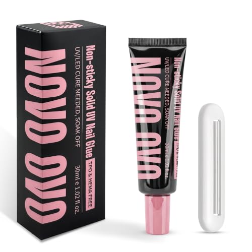 UV Solid Nail Glue Gel - Strong Long-Lasting Adhesive for Press-On Nails 30g