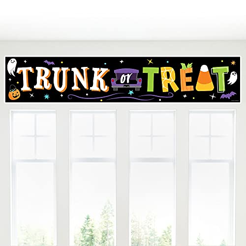 Halloween Car Parade Banner - Trunk or Treat Party Decorations 5ft