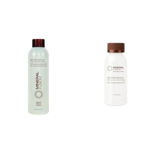 Mineral Fusion Nail Polish Remover, Full Size and Travel Size 3fl oz