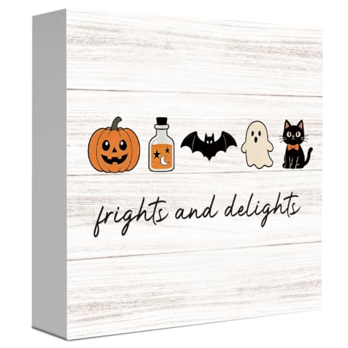 Halloween Cat Sign Funny Halloween Decoration Indoor Home Office - Frights Variation