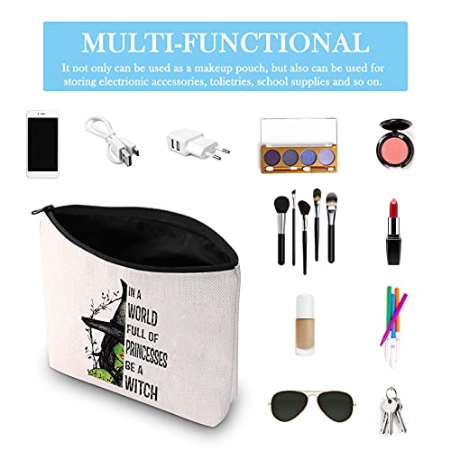 Novelty Cosmetic Bag - Be A Witch Zipper Closure, 9.2x6.8 Inch, Unique Gift