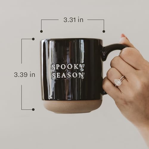 Halloween Spooky Coffee Mug - 14oz Durable Stoneware Cup with Season Design - Spooky Season Variation