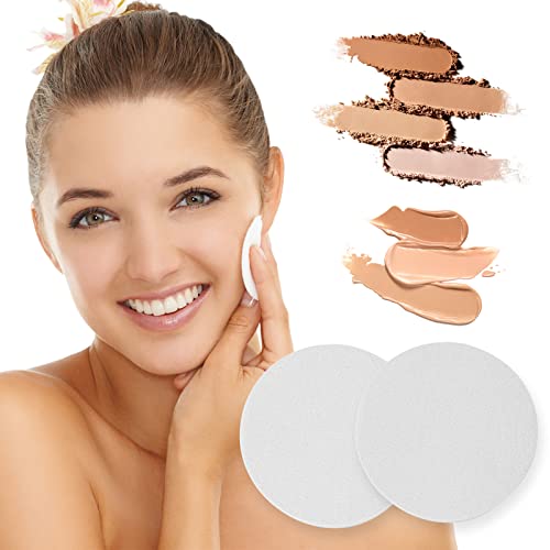 12-Piece Round Makeup Sponge Set 2.2 Inch Foam Blenders for Liquid & Powder Foundation