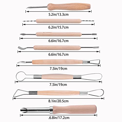 Elmchee White Pumpkin Carving Tools Set 13-Piece Professional Stainless Steel Kit with Handlebag