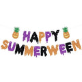 Summer Halloween Banner for Party Decorations - Beach & Tropical Theme