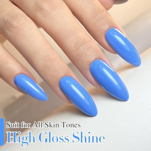 Royal Blue Gel Nail Polish 15ML - Same Color, Soak Off, Long-Lasting Manicure