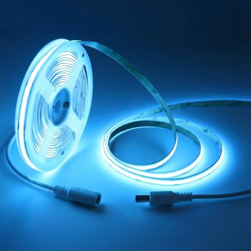 24V COB LED Strip Lights ICE Blue 16.4ft High Density Flexible Decor