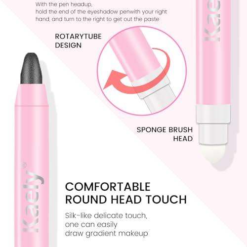 Pearl Black Shimmer Cream Eyeshadow Stick - Double Ended Waterproof Makeup - 03