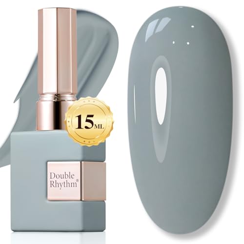 Double Rhythm Milky Gray 15ML Gel Polish - Same Color Soak Off Nail Art