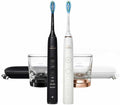 PHILIPS Sonicare DiamondClean Rechargeable Toothbrush - Battery Powered, Complete Oral Care, 2-Pack (Black)