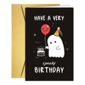 Funny Haunted Ghost Birthday Card for Him Her - Variation #5