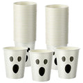 Halloween Ghost Paper Cups 50 Pack - 9 oz Disposable Party Cups