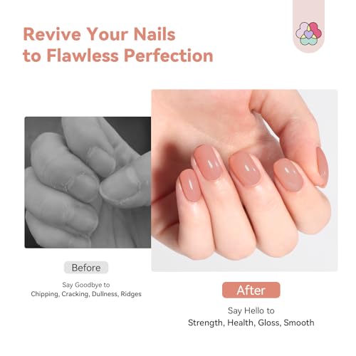 SAVILAND Nail Strengthener & Growth Serum - Nude, 0.5 Fl Oz