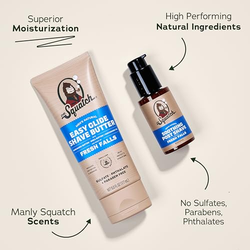 Fresh Scent Natural Post Shave & Shave Butter for Men - 2 Pack