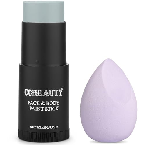 Light Grey Face Paint Stick - Non-Toxic SFX Makeup for Halloween & Cosplay