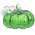 Hand-Blown Glass Pumpkin Figurine for Fall Thanksgiving Halloween Decor