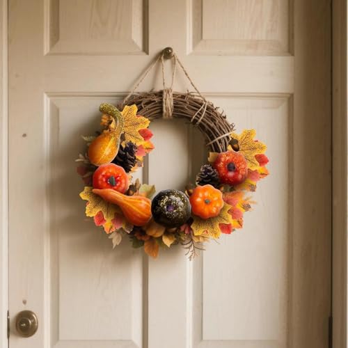 Fall Mini Pumpkin Decoration Set - Artificial Harvest Scene Decor for Halloween & Thanksgiving