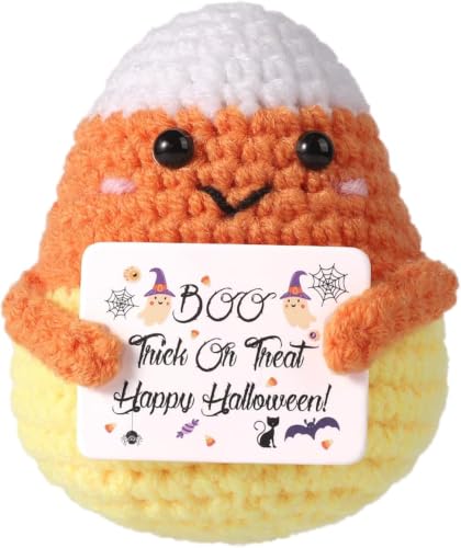 Positive Candy Corn Doll - Halloween Decorative Woolen Knitted Gift