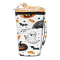 Halloween Pumpkin Reusable Coffee Cup Sleeve - Neoprene Insulated For 30-32 Oz Cold Drinks - L