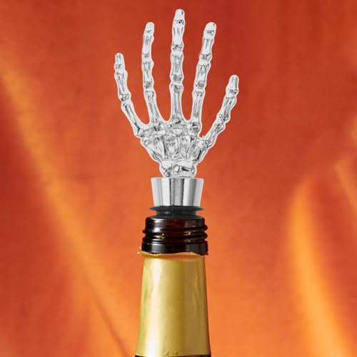 Skeleton Hand Wine Bottle Stopper - Halloween Party Decor, 2 Pack