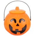 Halloween Pumpkin Candy Bucket with Handle - Trick or Treat Lantern for Party Decor