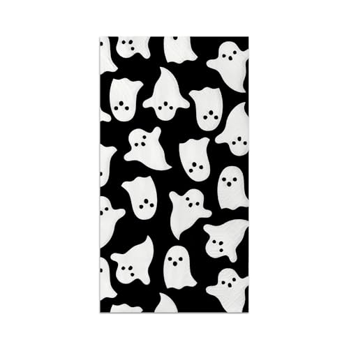 Halloween Ghost Paper Napkins Set - Disposable Party Hand Towels, 100 Pieces