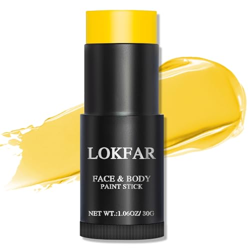 Yellow Face Body Paint Stick - Waterproof Full Coverage Makeup for Halloween & Cosplay - Variation of THIS listing