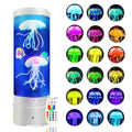Jellyfish Lamp with Bluetooth Speaker - White, 17 Colors & 4 Modes, USB Powered