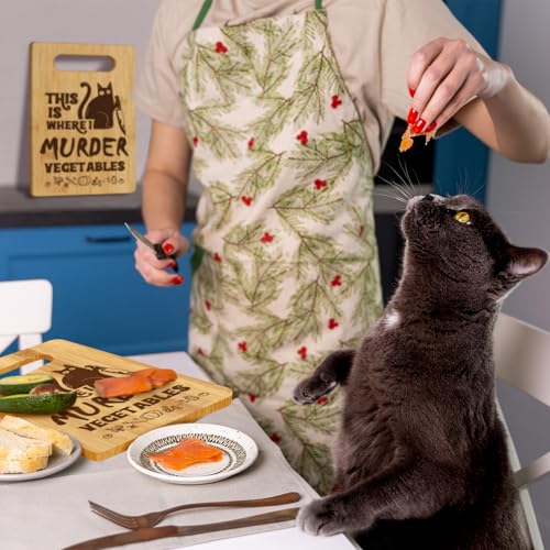Funny Black Cat Bamboo Cutting Board Kitchen Decor & Gift - Variation of THIS listing