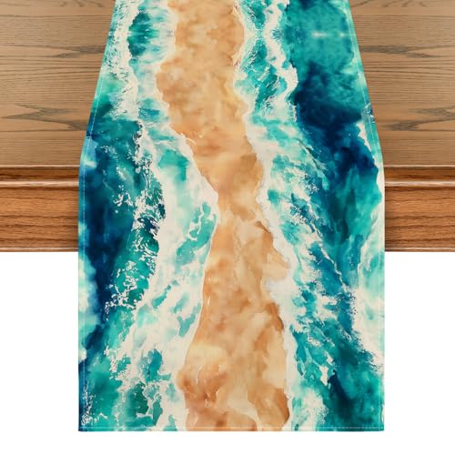 Crossing The Red Sea Passover Table Runner 13x72 Inch Holiday Kitchen Decor