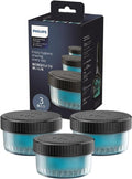 Philips Cleaning Solution for Electric Shaver S5000 S7000 S9000 S9000 Quick Clean Pods Cartridges Lemon Scent 160ml 3 Pack (About 9 Months) CC13/51