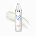 NOVO skin Collagen Boosting Sunscreen + Moisturizer SPF 45 w/ Hyaluronic Acid & Niacinamide. Anti aging. Broad Spectrum UVA / UVB / Blue light. Mineral based Zinc Oxide lotion, Non greasy, Oil-free. No White Cast. 2.0 oz pump
