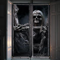 Halloween Horror Skull Window Curtain - Spooky Halloween Party Decoration - Variation: Halloween-1