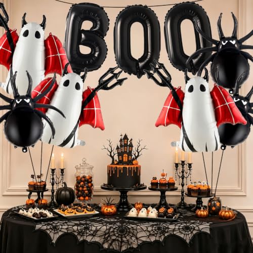 Cruslheep Red Halloween Party Decorations Foil Balloons - 9 Pieces