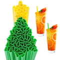 150 Pcs Disposable Plastic Drinking Straws for Parties and Celebrations