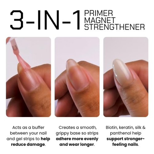 Kijibae In My Prime Nail Primer – Quick Dry Matte Finish Prep for Gel Nail Strip Application, 10ml / 0.34 fl oz
