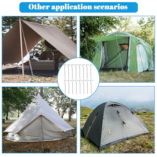 48 Pack Inflatable Stakes and Tethers for Outdoor Decorations and Tents