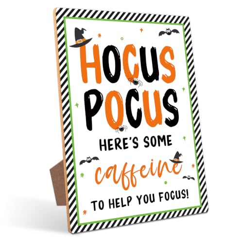 Hocus Pocus Wooden Table Sign for Halloween Party Decorations - 25 Variation
