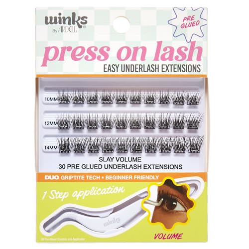 Volume Press On Eyelash Extensions - DIY Clusters, 30 Individual Natural Lashes - Pack of 1