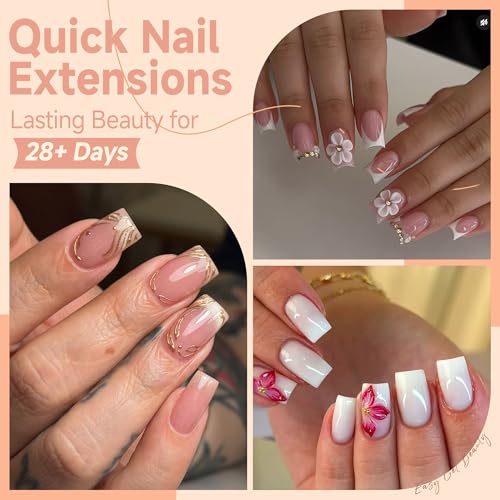 C-Short Square Nail Tips 120Pcs Pre-Buff Gel Fake Nails Matte Short Square