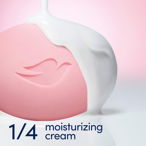 Dove Pink Beauty Bar Soap, Deep Moisture Cleanser, 3.17 oz Each, 4 Bars
