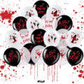 54PCS Halloween Bloody Balloons Latex Party Supplies - Spooky Decorations